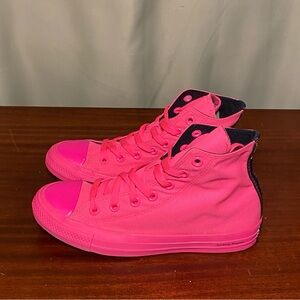 Converse High Top Sneakers in Hot Pink